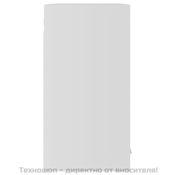 Висящ стъклен шкаф "Lyon", бял, 60x31x60 см, инженерно дърво