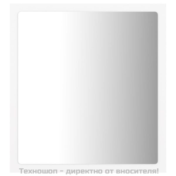 LED огледало за баня, бяло, 40x8,5x37 см, акрил