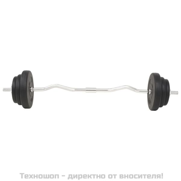 Комплект щанга и дъмбели, 30 кг