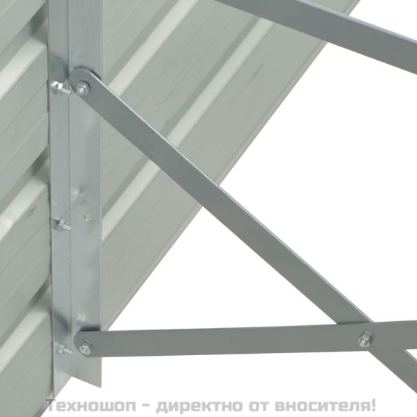 Градинска висока леха поцинкована стомана 320x40x45 см кафява