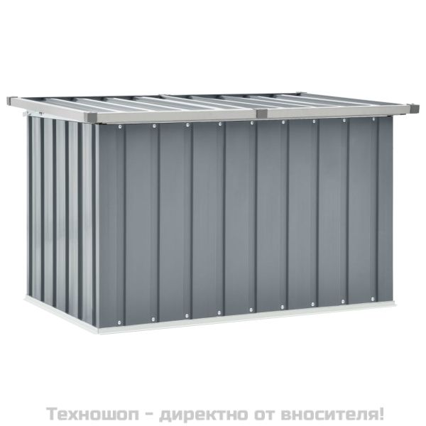 Градински сандък за съхранение, сив, 109x67x65 см