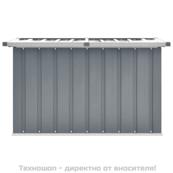 Градински сандък за съхранение, сив, 109x67x65 см