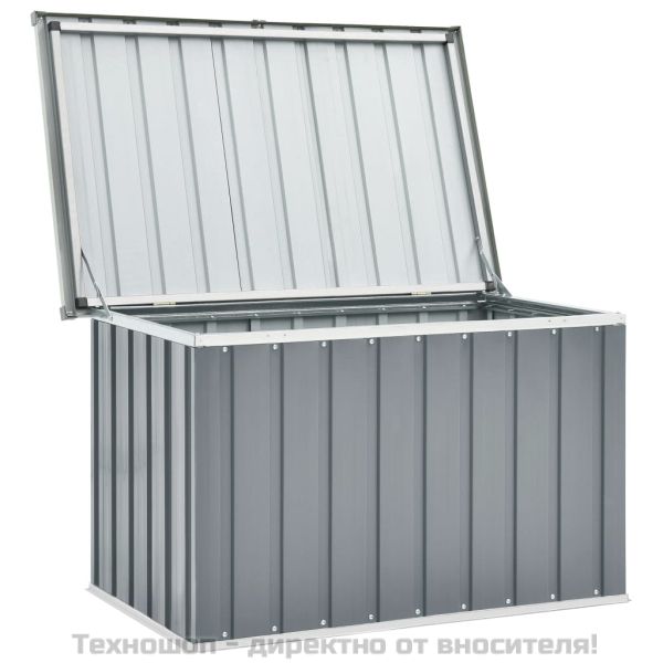 Градински сандък за съхранение, сив, 109x67x65 см