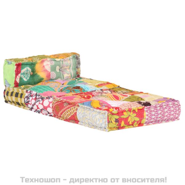 Модулен пуф, пачуърк, текстил