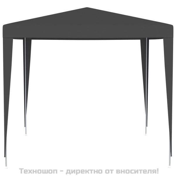 Професионална парти шатра, 2,5x2,5 м, антрацит, 90 г/м²
