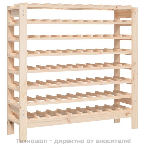 Поставка за вино 109,5x30x107,5 см масивна чамова дървесина