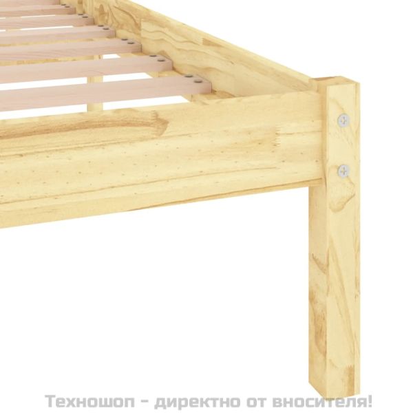 Рамка за легло, бор масив, 140х200 см