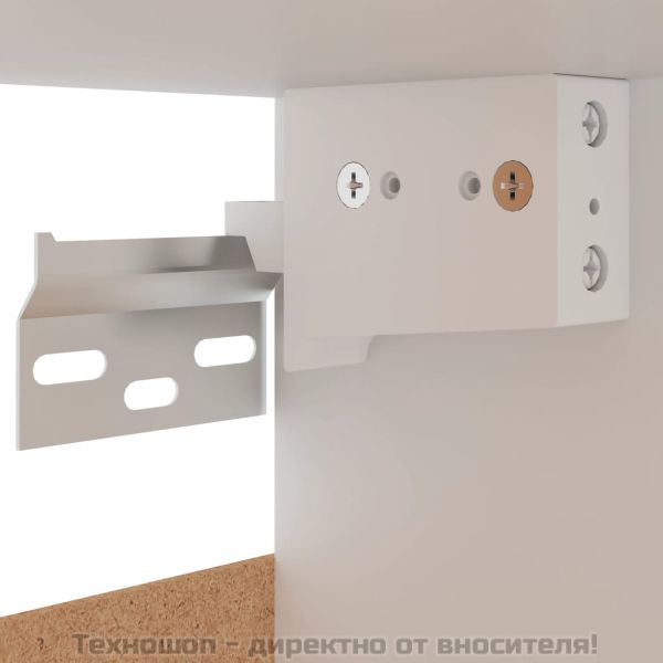 Висящ шкаф "Lyon", черен, 50x31x60 см, инженерно дърво