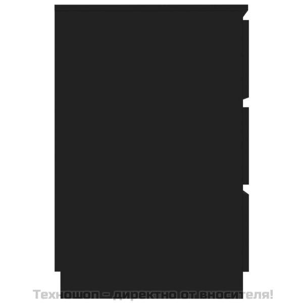 Писалище, черно, 140x50x77 см, инженерно дърво