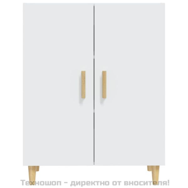 Сайдборд, бял, 70x34x90 см, инженерно дърво