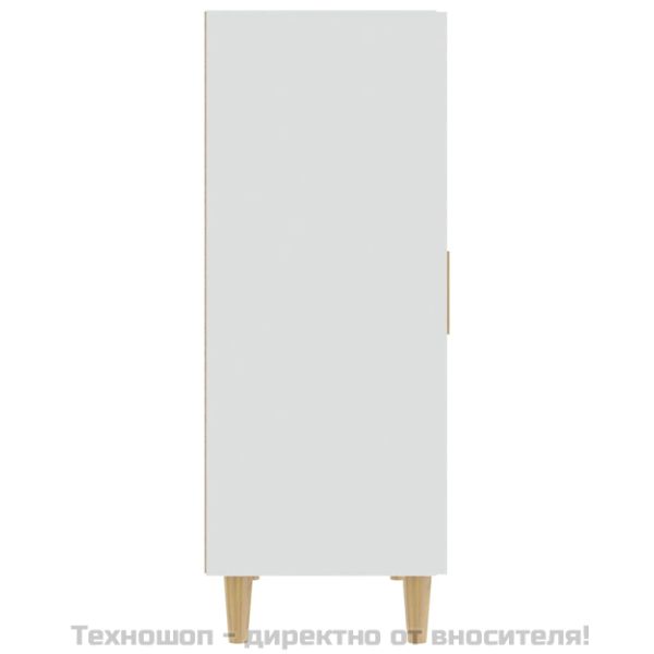 Сайдборд, бял, 70x34x90 см, инженерно дърво