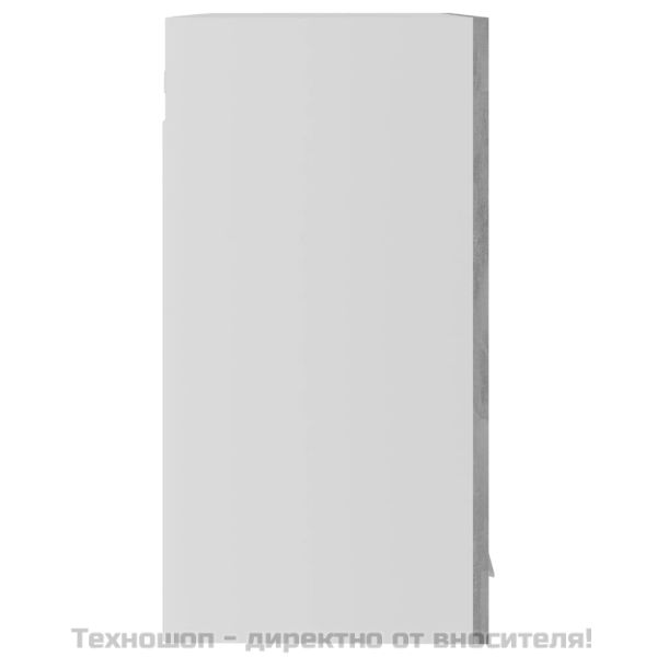 Висящ стъклен шкаф "Lyon", бетонно сив, 60x31x60 см, инженерно дърво