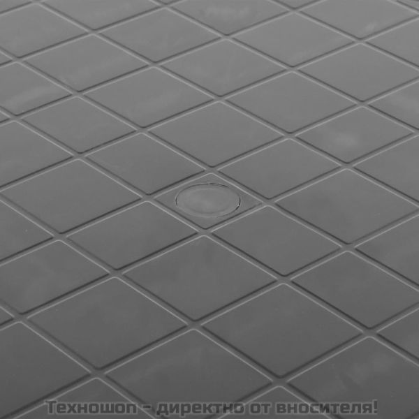 Градинска маса, антрацит, 89 см, пластмаса