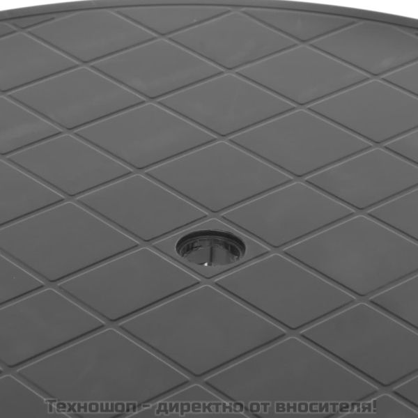 Градинска маса, антрацит, 89 см, пластмаса