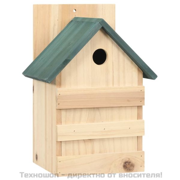 Къщи за птици, 4 бр, 23x19x33 см, чам
