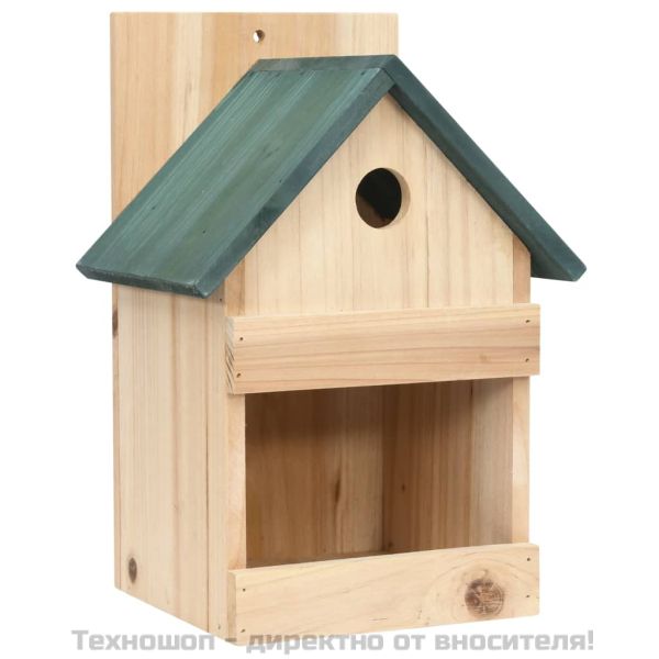Къщи за птици, 4 бр, 23x19x33 см, чам