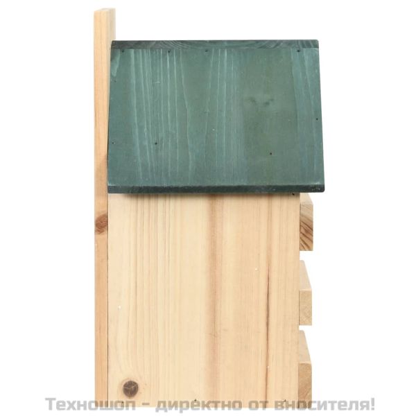 Къщи за птици, 4 бр, 23x19x33 см, чам