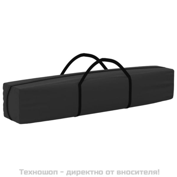 Сгъваема парти шатра със странични стени антрацит 3x6 м