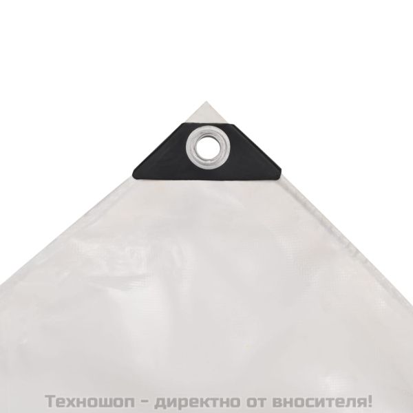 Брезентово платнище, 650 гр/м², 4x6 м, цвят бял
