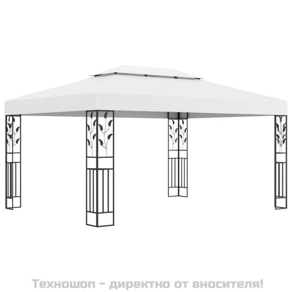 Шатра с двоен покрив, 3х4 м, бяла
