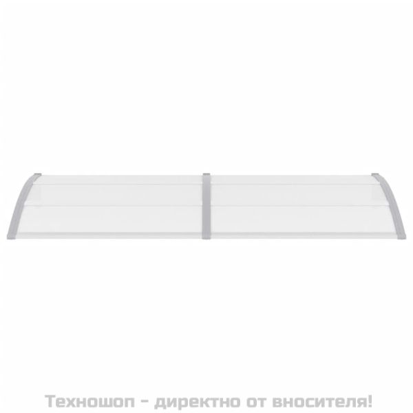 Навес за врата сив 240x100 см PC