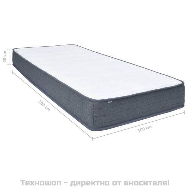Матрак за боксспринг легло средна твърдост 200x100x20 см