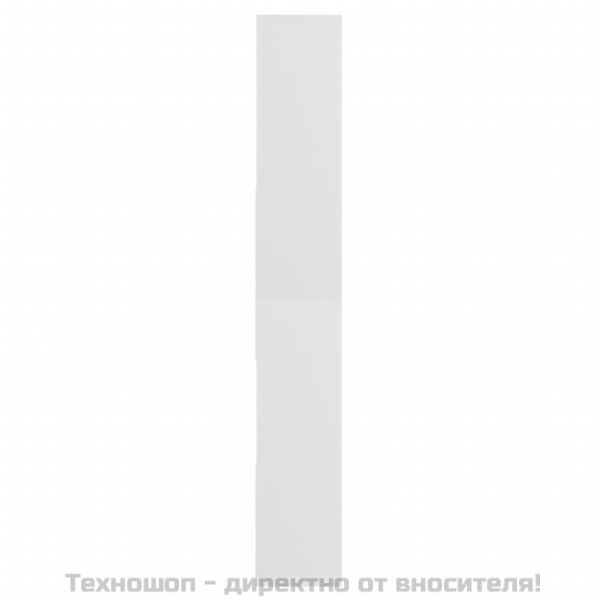Шкаф библиотека, бял, 67x24x161 см, инженерно дърво