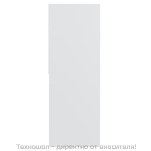 Шкаф библиотека, бял, 67x24x161 см, инженерно дърво