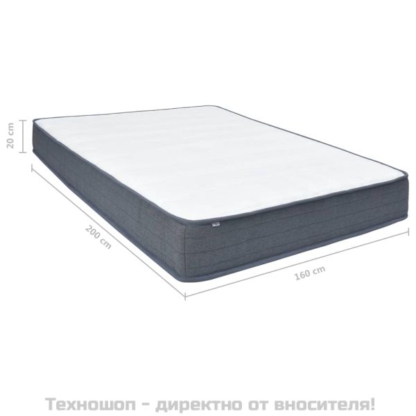 Матрак за боксспринг легло средна твърдост 200x160x20 см