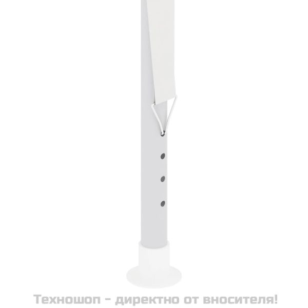 Професионална парти шатра със стени 2,5x2,5 м бяла 90 г/м²