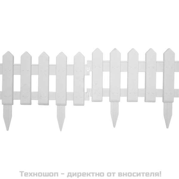 Кантове за тревни площи, 25 бр, бели, 10 м, PP