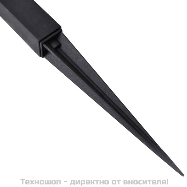 Комплект соларни градински LED лампи с клин, 8.6 х 8.6 х 38 см – 12 бр