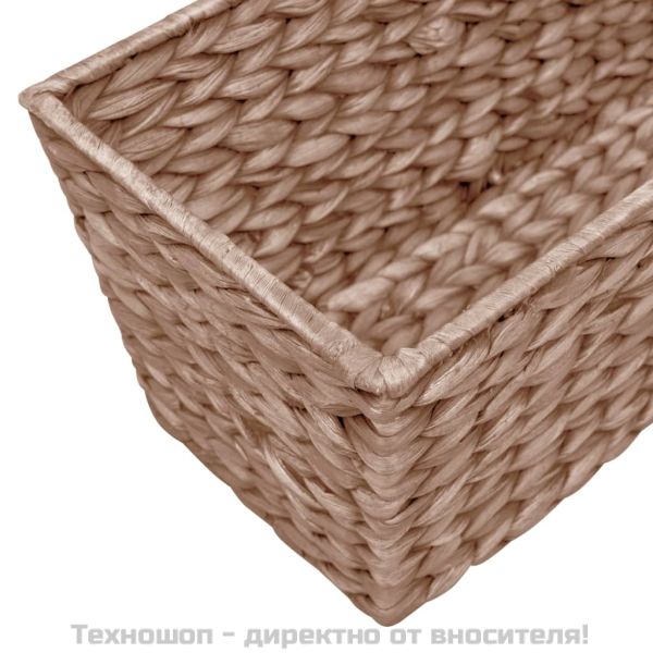 Кашпи, 2 бр, воден хиацинт, кафяв