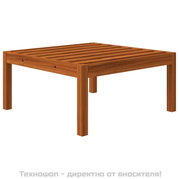 Градински комплект с възглавници, 3 части, дърво, акация и въже