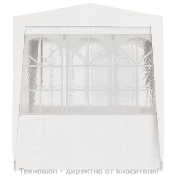 Професионална парти шатра със стени 2x2 м бяла 90 г/м²