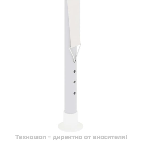 Професионална парти шатра със стени 2x2 м бяла 90 г/м²