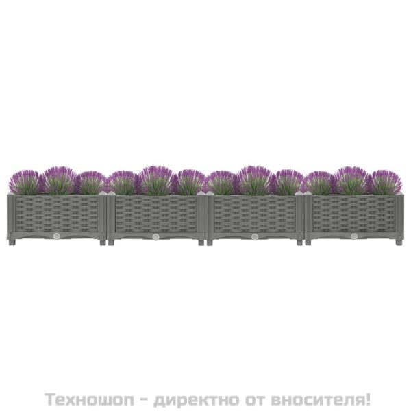 Повдигната леха, 160x40x23 см, полипропилен