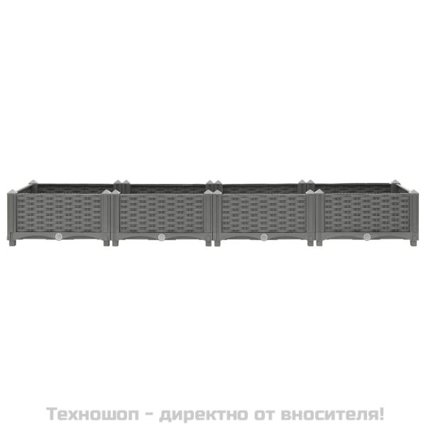 Повдигната леха, 160x40x23 см, полипропилен