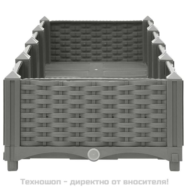 Повдигната леха, 160x40x23 см, полипропилен