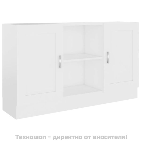 Бюфет, бял, 120x30,5x70 см, ПДЧ