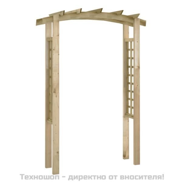 Решетъчна арка, 150x60x210 см, дърво