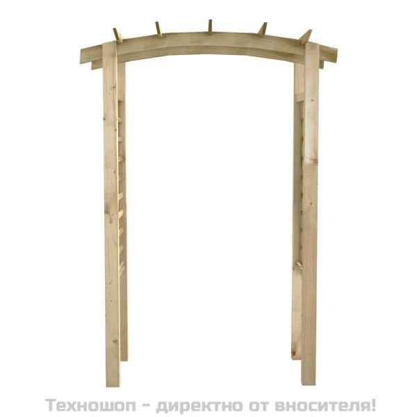 Решетъчна арка, 150x60x210 см, дърво