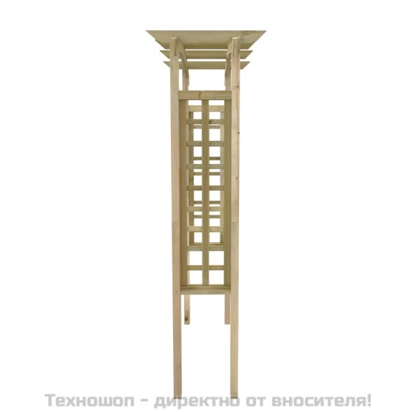 Решетъчна арка, 150x60x210 см, дърво