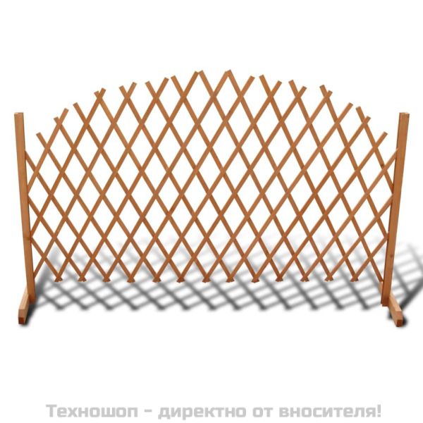 Ограда хармоника, дървен масив, 180х100 см
