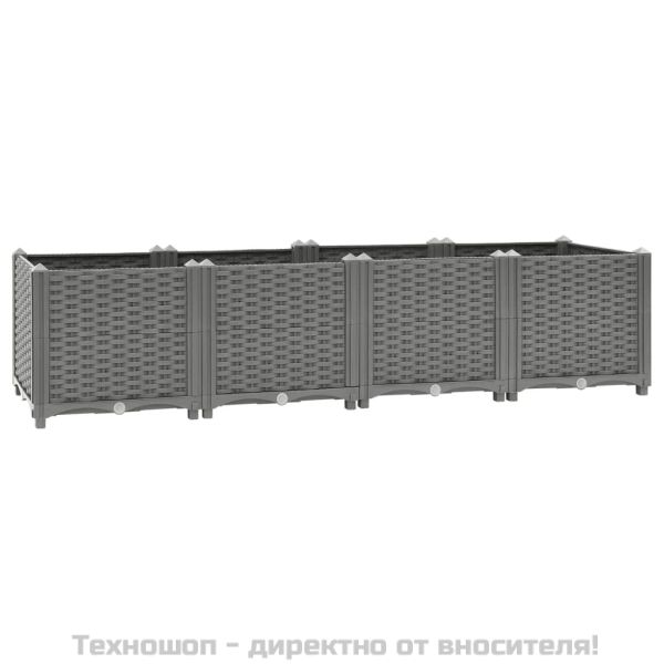 Повдигната леха, 160x40x38 см, полипропилен