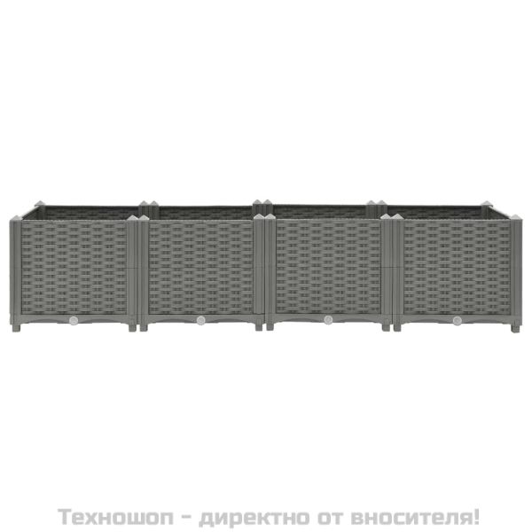 Повдигната леха, 160x40x38 см, полипропилен