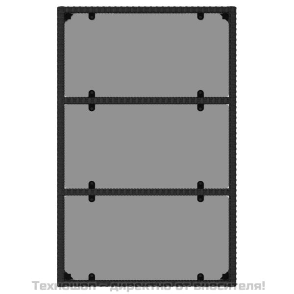 Градински комплект с възглавници, 6 части, черен, полиратан