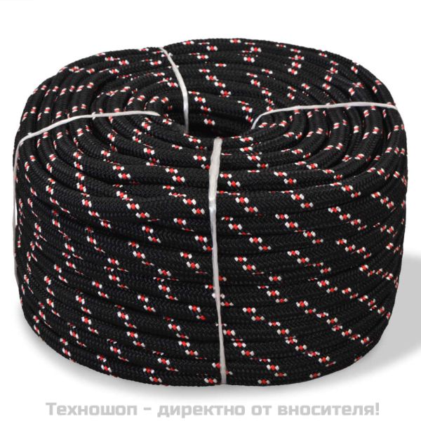 Морско въже, полипропилен, 16 мм, 250 м, черно