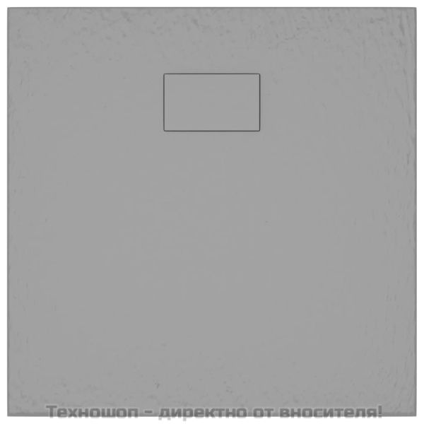 Душ корито, SMC, сиво, 90x90 см