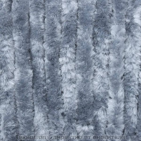 Завеса против насекоми, сребриста, 90x220 см, шенил